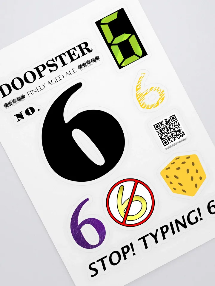 Doopster 6 Sticker Sheet product image (1)