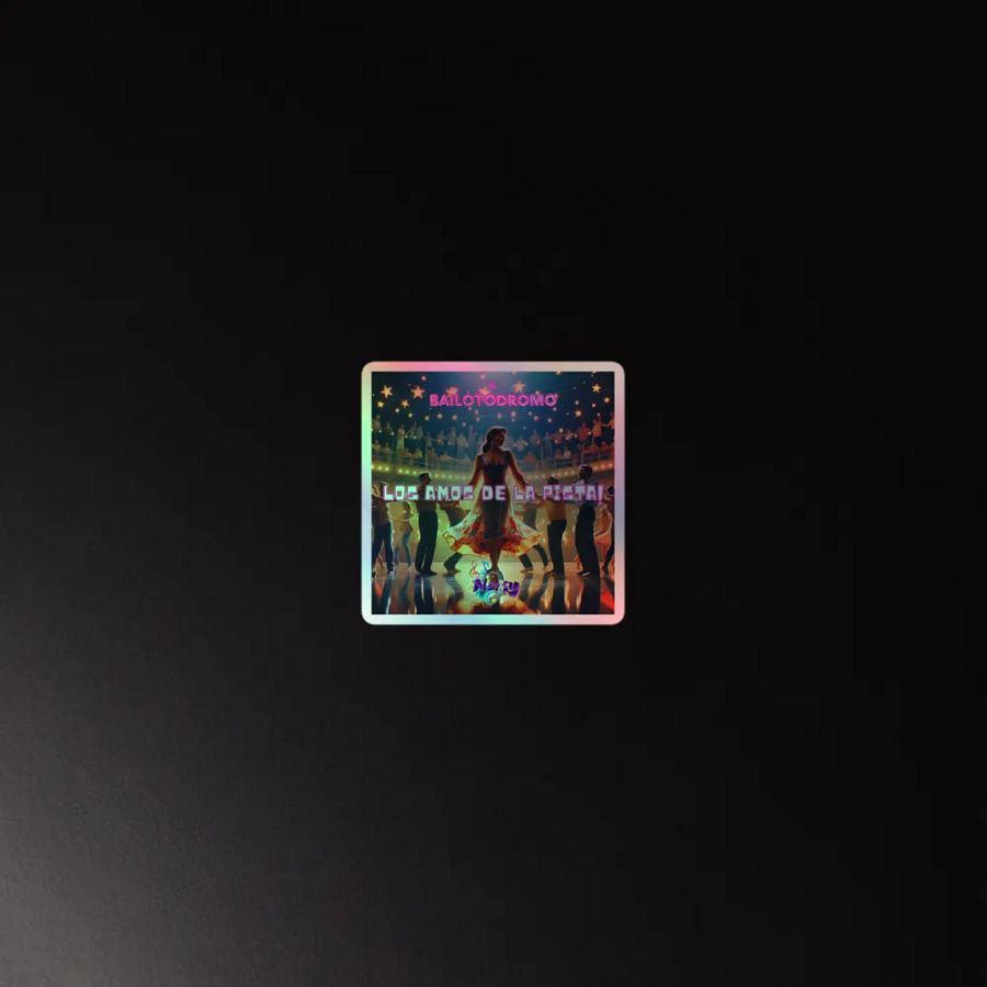 Sticker holográfico Los Amos de la Pista product image (4)