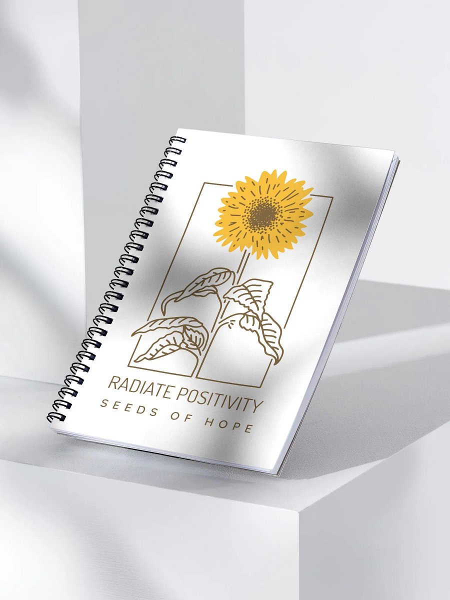 Radiate Positivity Spiral Notebook product image (3)