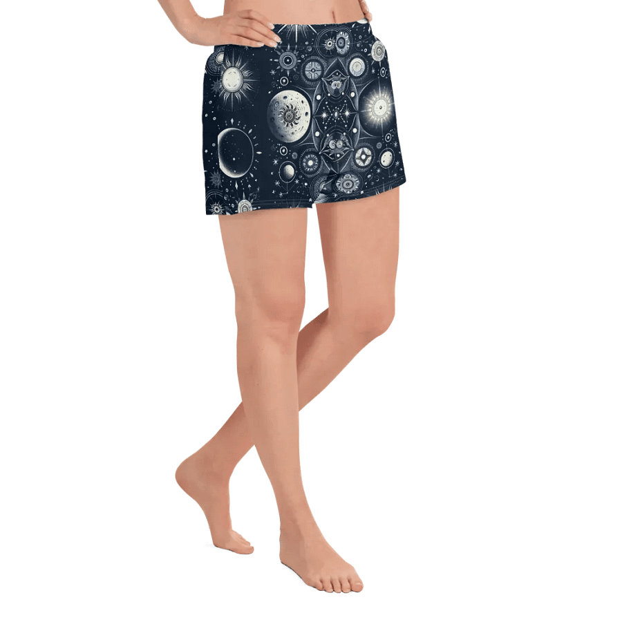All-Over Print Women's Athletic Short Shorts product image (3)