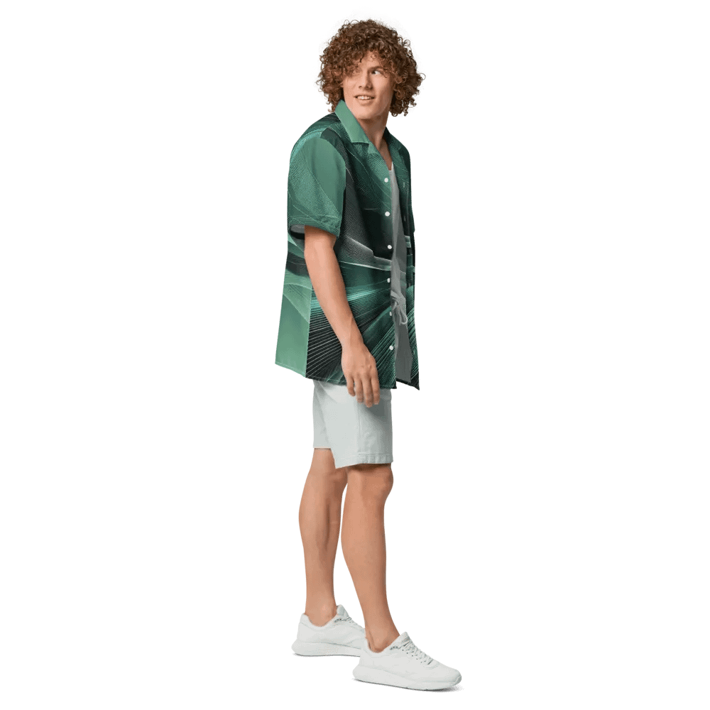 Men's Full-Print-3 Green Hawaiian Shirt product image (7)