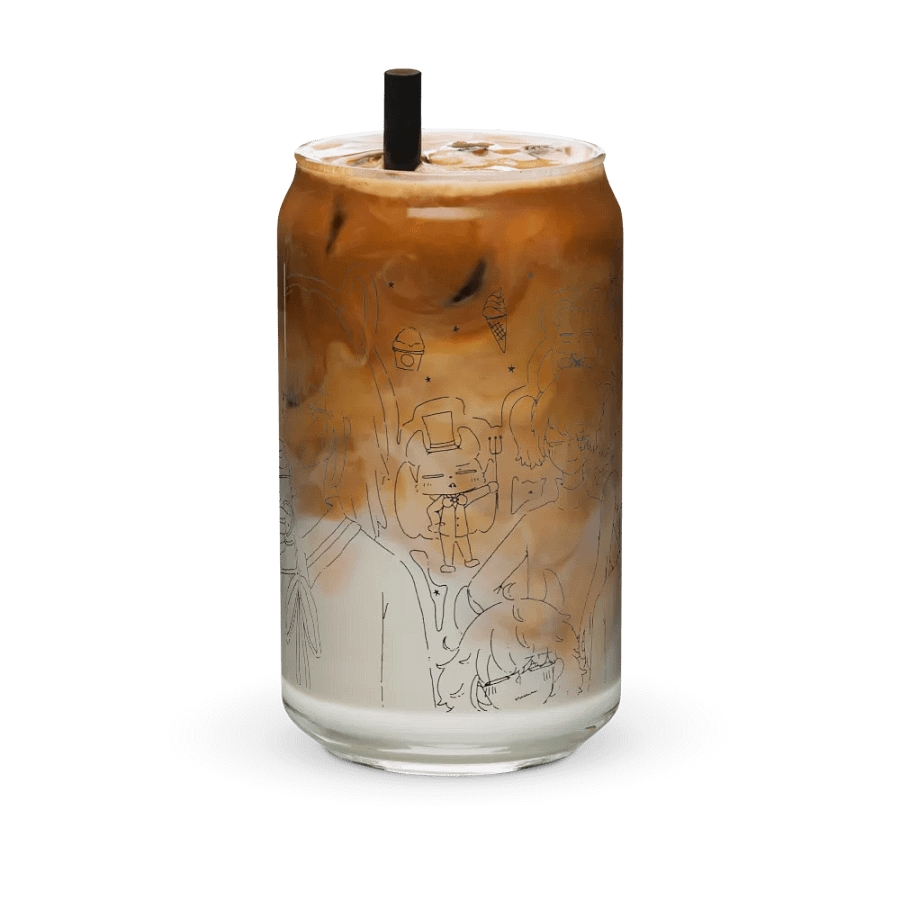 Hungry Demon & Friends Can-Shaped Glass product image (7)