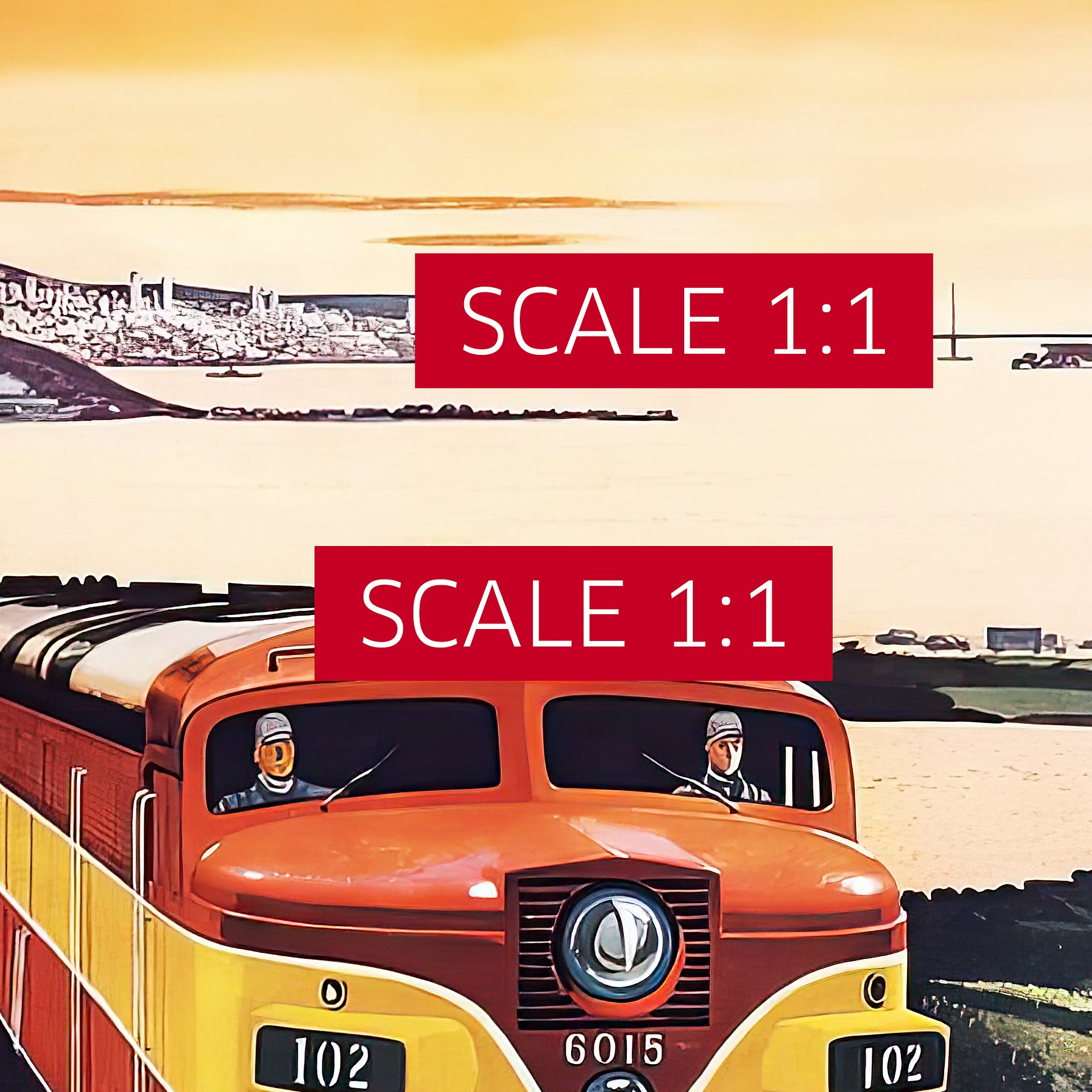 City of San Francisco Train, USA, 1960s — retro train poster, vintage train art, train print, retro travel wall art product image (4)