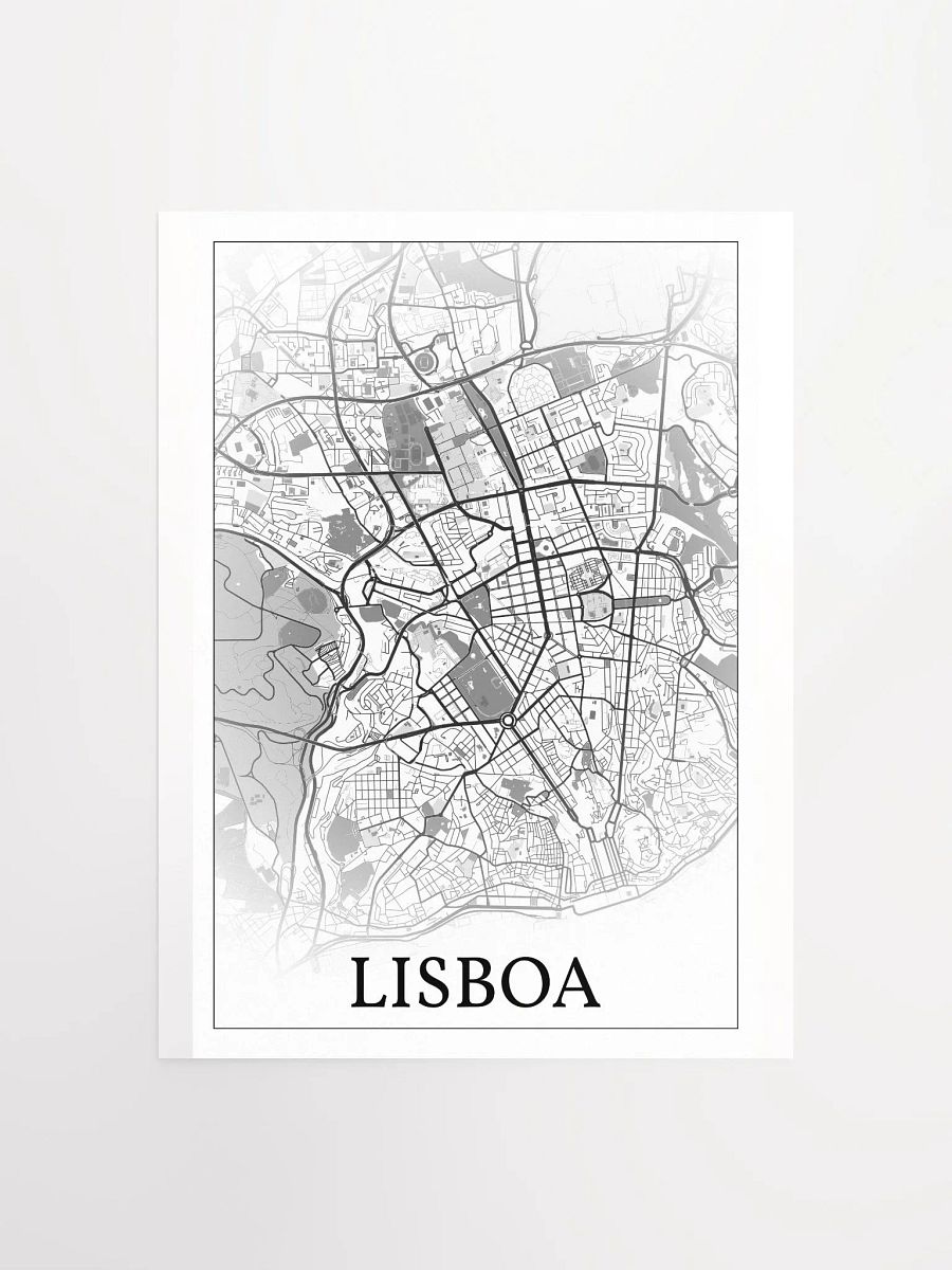 Lisboa, Portugal, city map print product image (5)