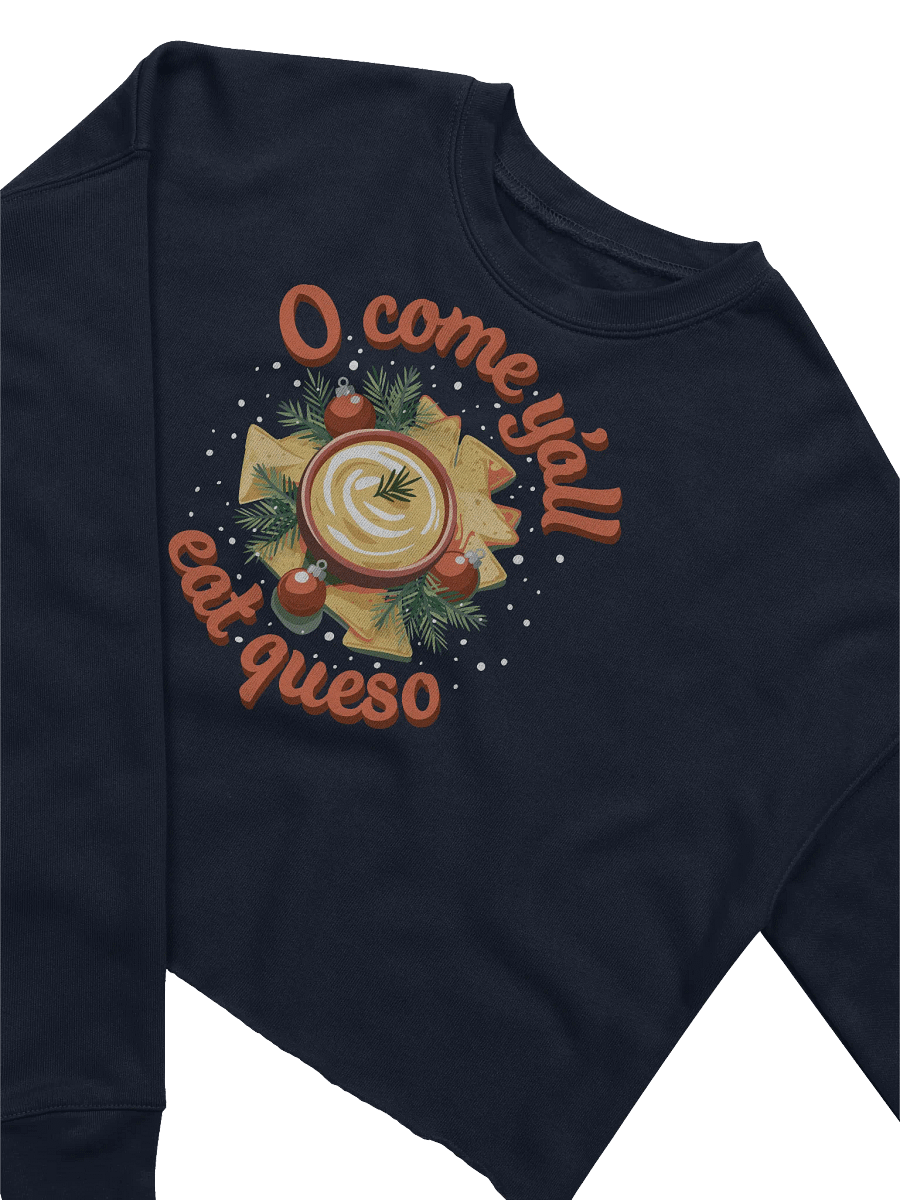 O Come Y'all Eat Queso Distressed Cutoff Fleece Sweatshirt product image (6)