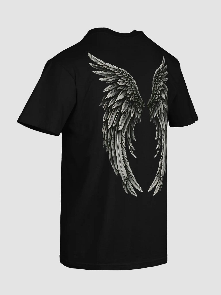 Angelic Wings Black-and-White Comfort Color 1717 T-Shirt product image (31)