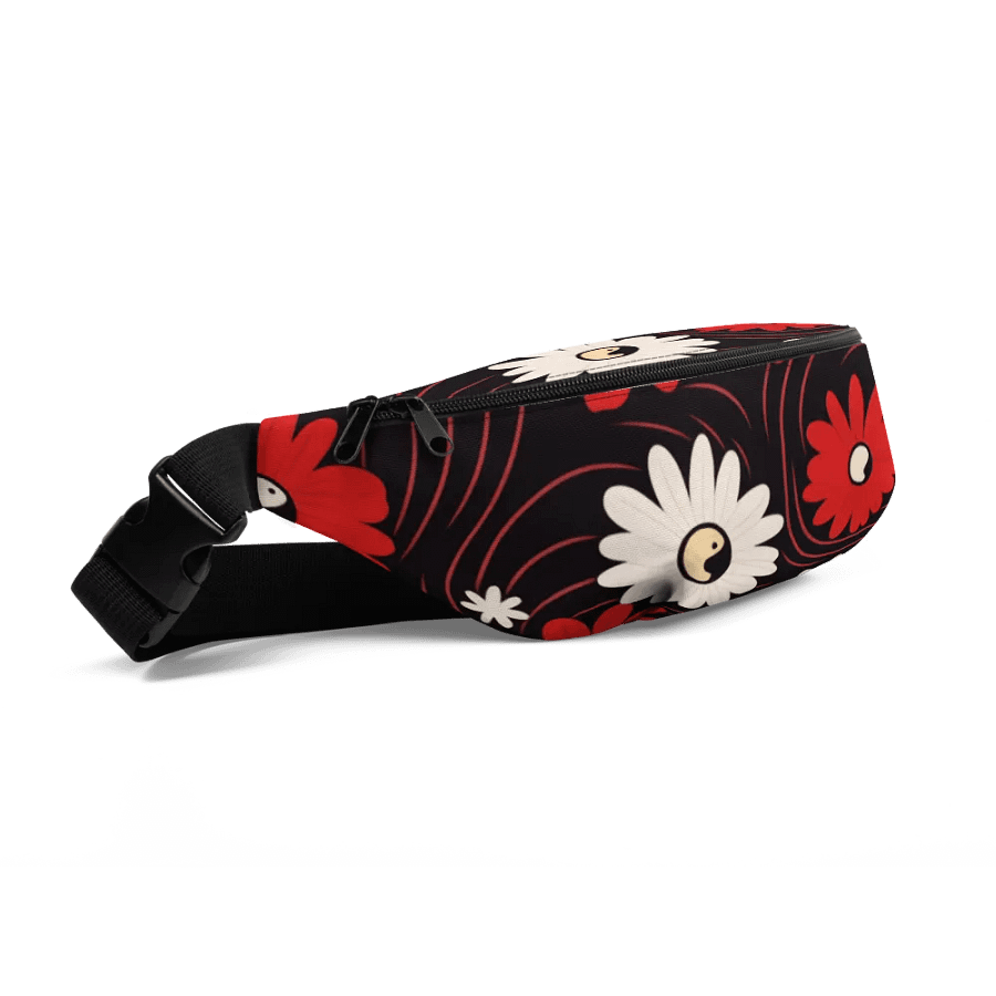 Everyday Essential Fanny Pack 🔴 Red and White Flowers ⚫️ ⚪️ Yin and Yang product image (8)