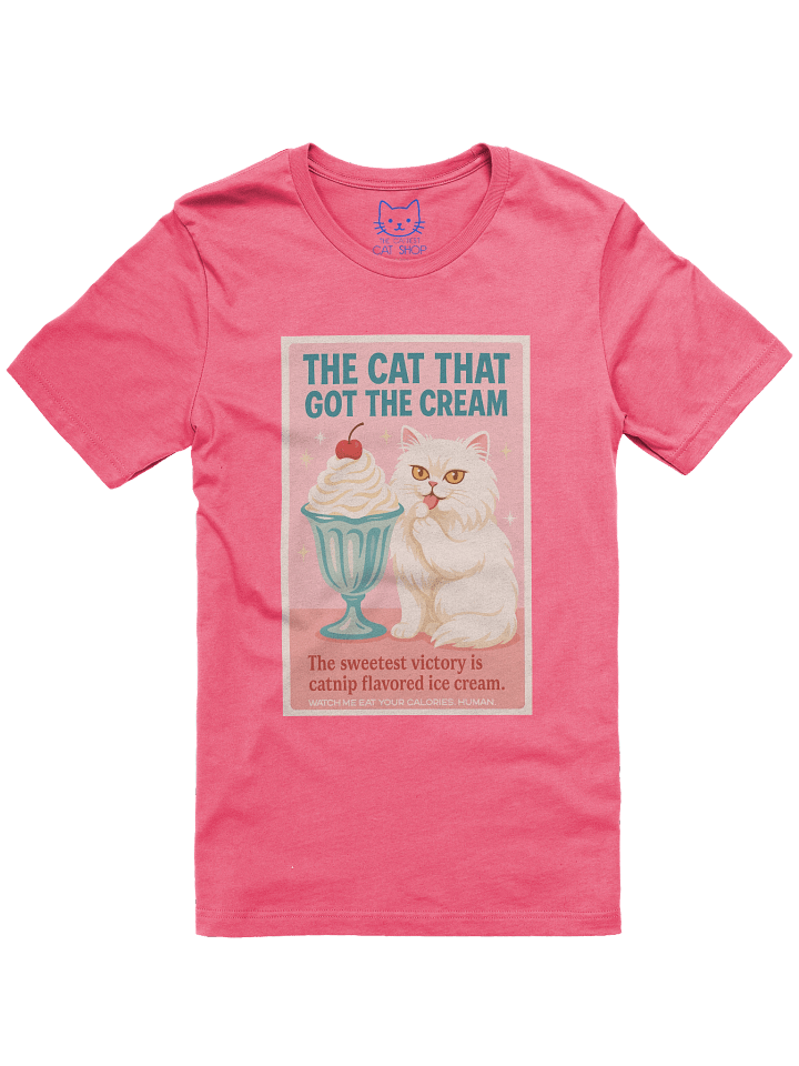 The Cat That Got the Cream Catnip Dessert Unisex T-Shirt product image (73)