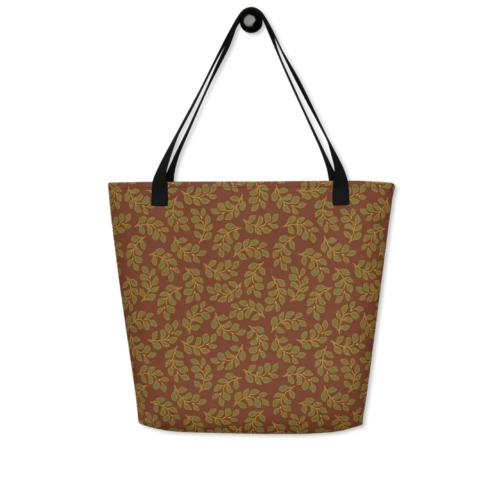 “Scattered Leaves Adrift” Large Tote Bag product image (1)
