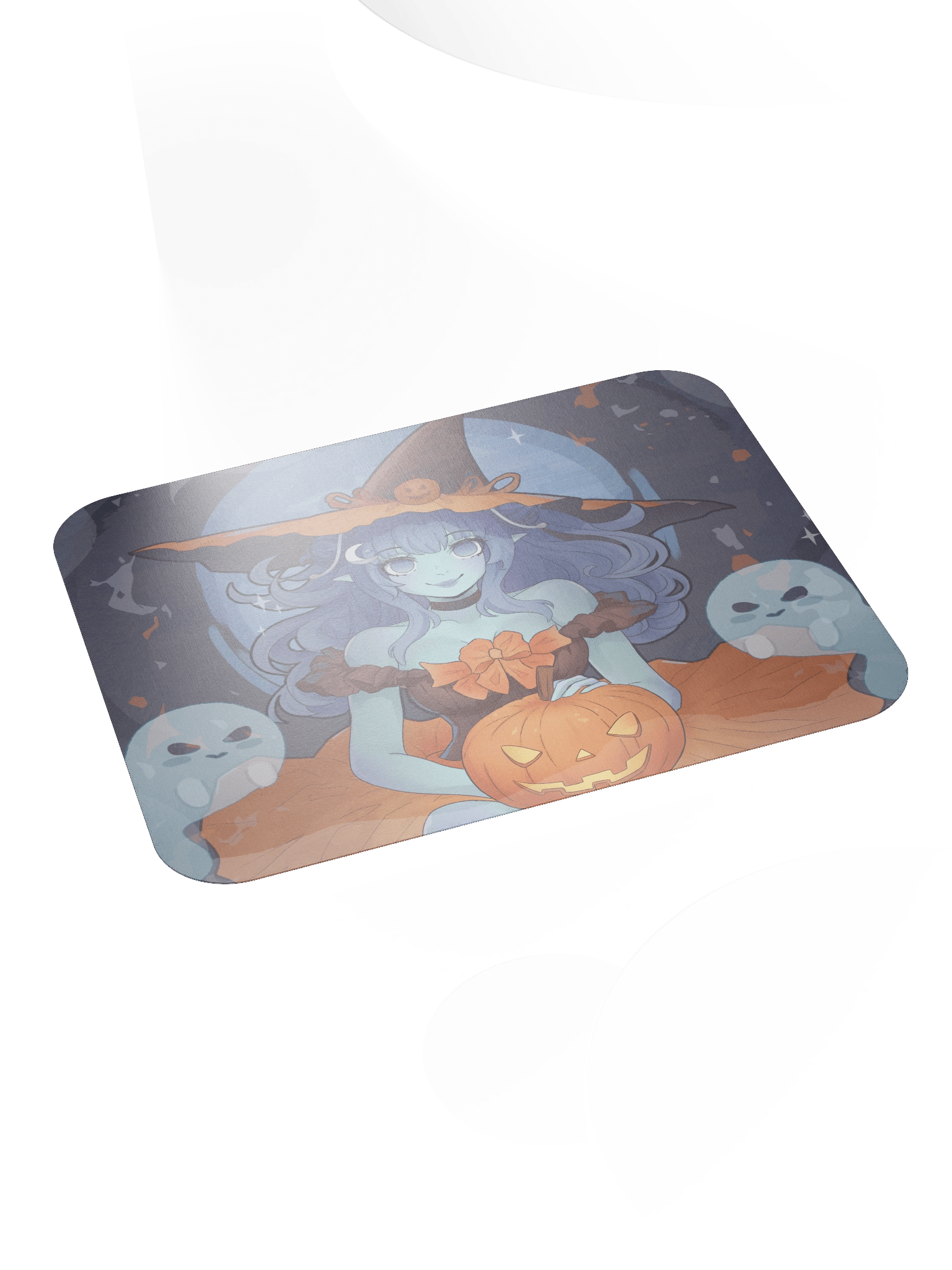 Starry Pumpkin Witch Standard Flat Mouse Pad product image (4)