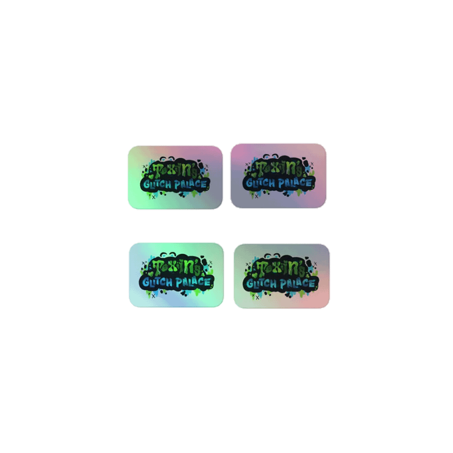 TOXIINS Glitch Palace Holographic Sticker Sheet product image (1)