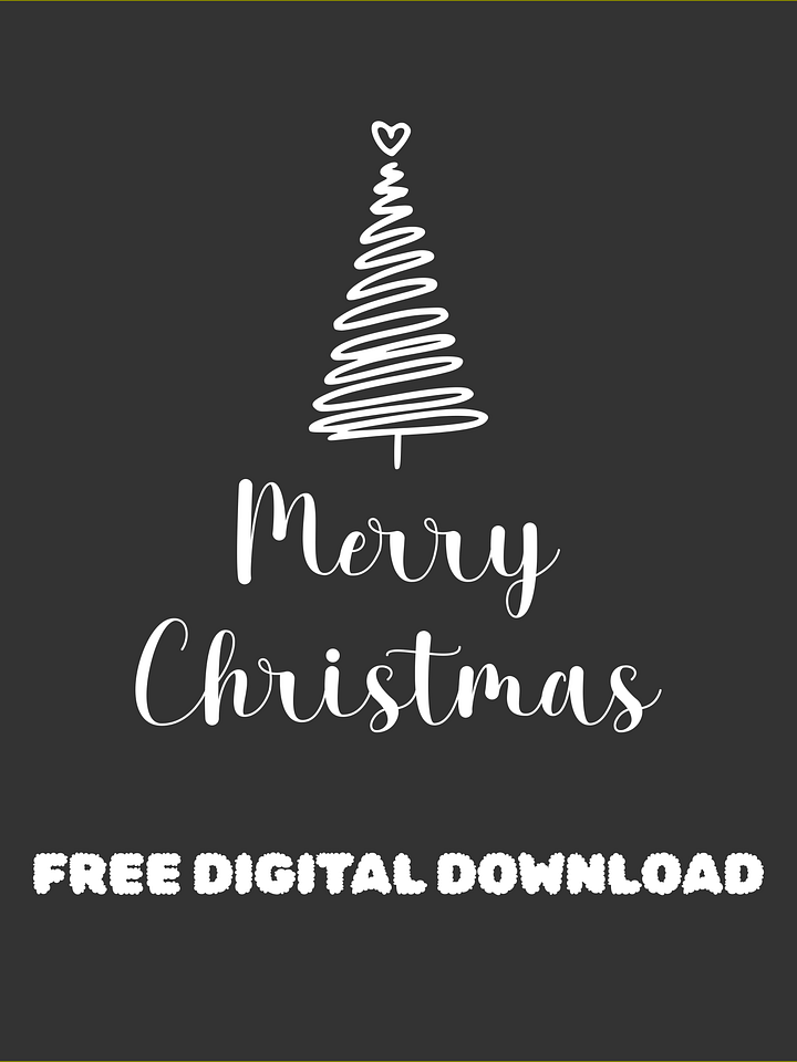 INSTANT DOWNLOAD /FREE DESIGN /Merry Christmas Tree/ 2025 product image (1)