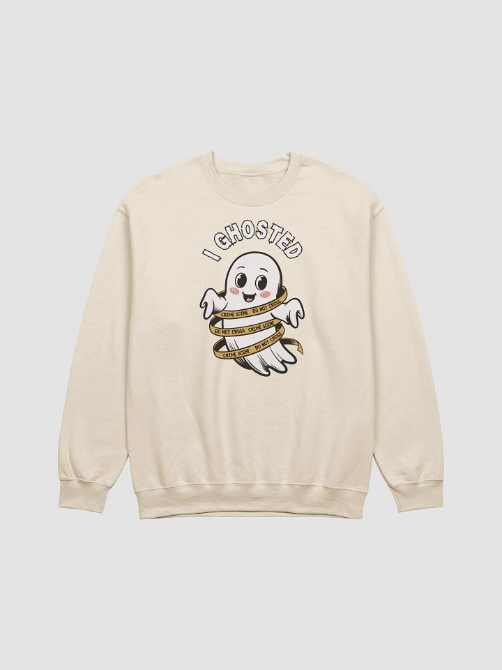 Cute Kawaii Ghost Halloween Sweatshirt for True Crime Lovers product image (6)