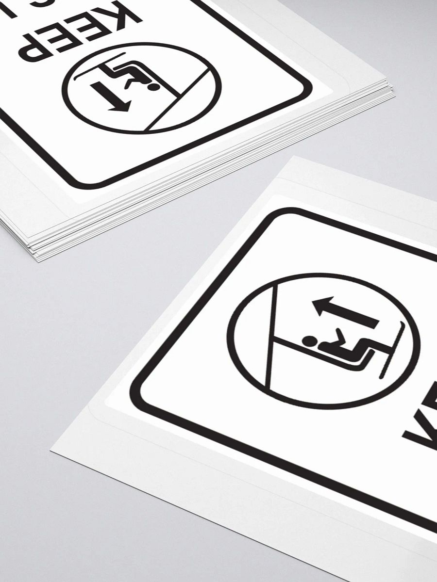 Keep Tips Up - Kiss-Cut Silhouette Sticker product image (4)