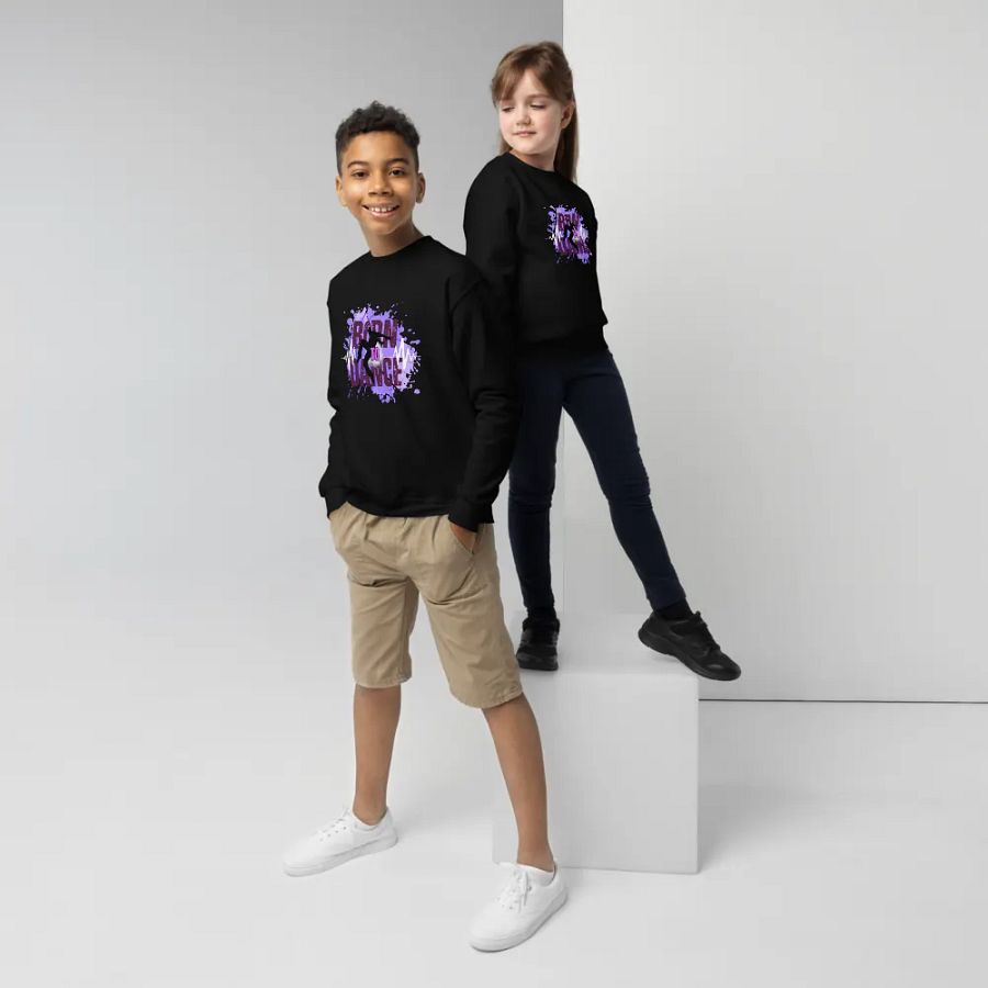 Born to Dance His Silhouette Youth Sweatshirt product image (4)