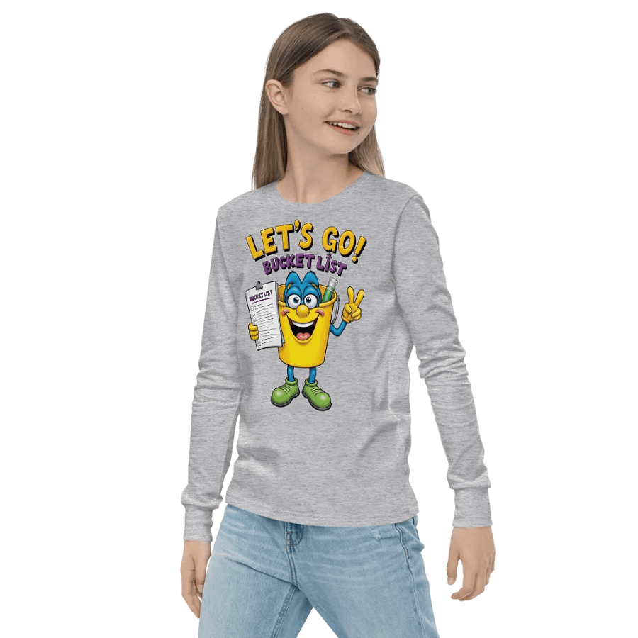 Bucket List Adventure Youth Long Sleeve Tee product image (22)