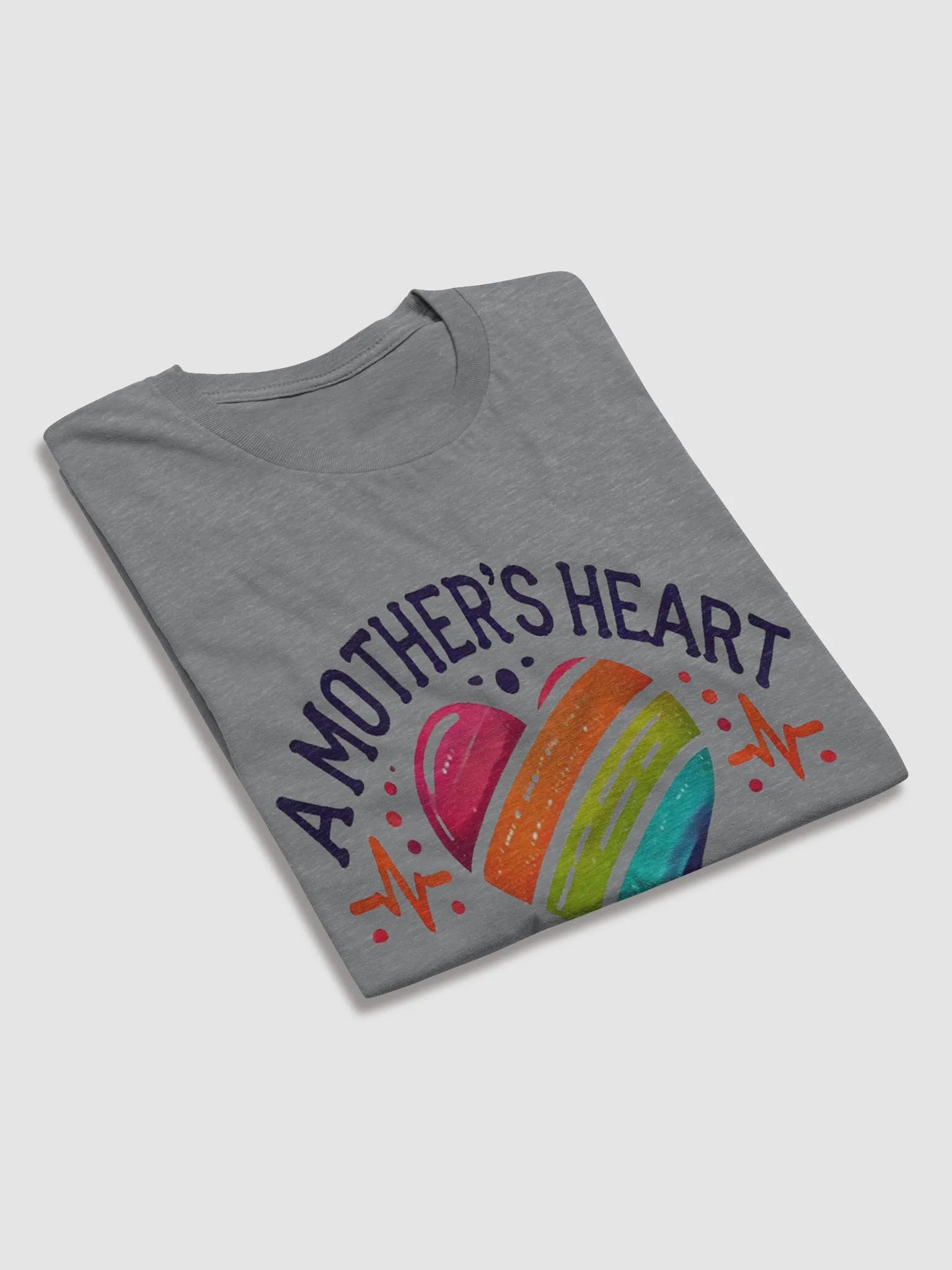 Mother's Heart Striped T-Shirt product image (13)