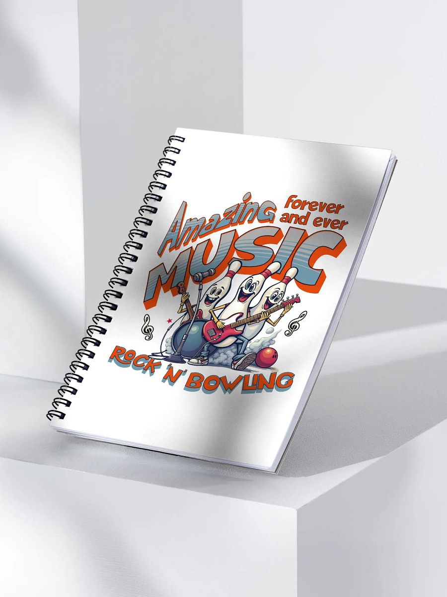 Amazing Music Rock N Bowling Spiral Notebook product image (3)
