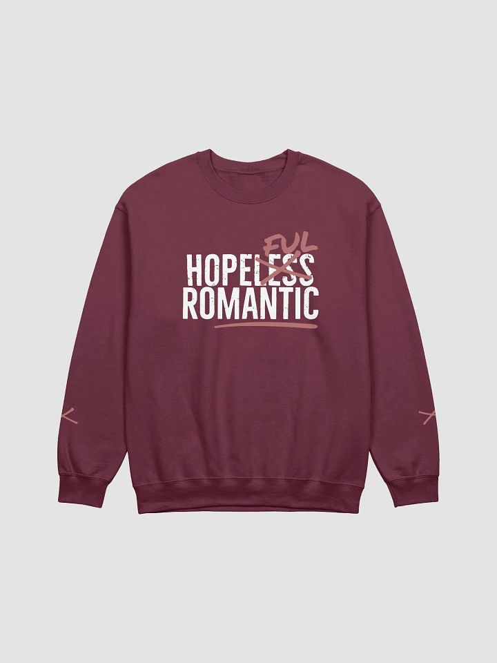 Hopeful Romantic Crewneck - White and Pink product image (1)