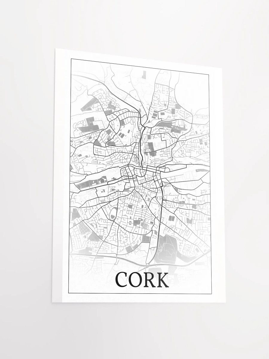 Cork, Éire, city map print product image (15)