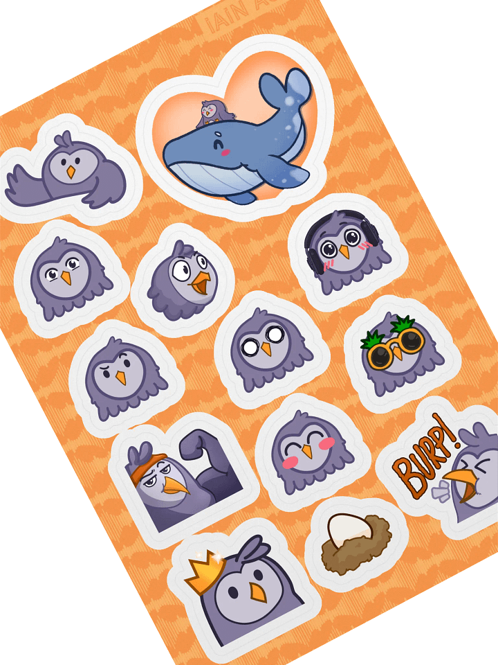 Owl Emote Sticker Sheet product image (2)