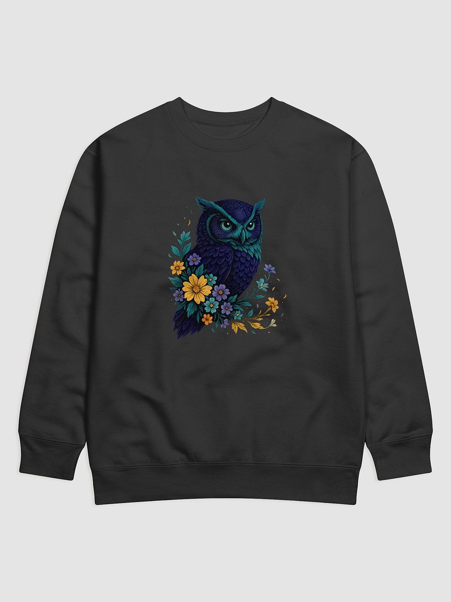 Naturecore Owl Sweatshirt With Wildflowers And Woodland Style product image (1)
