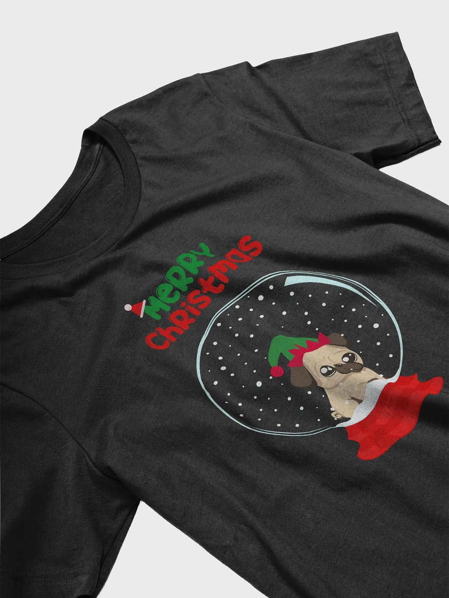 Christmas Pug Snow Globe T-Shirt product image (5)