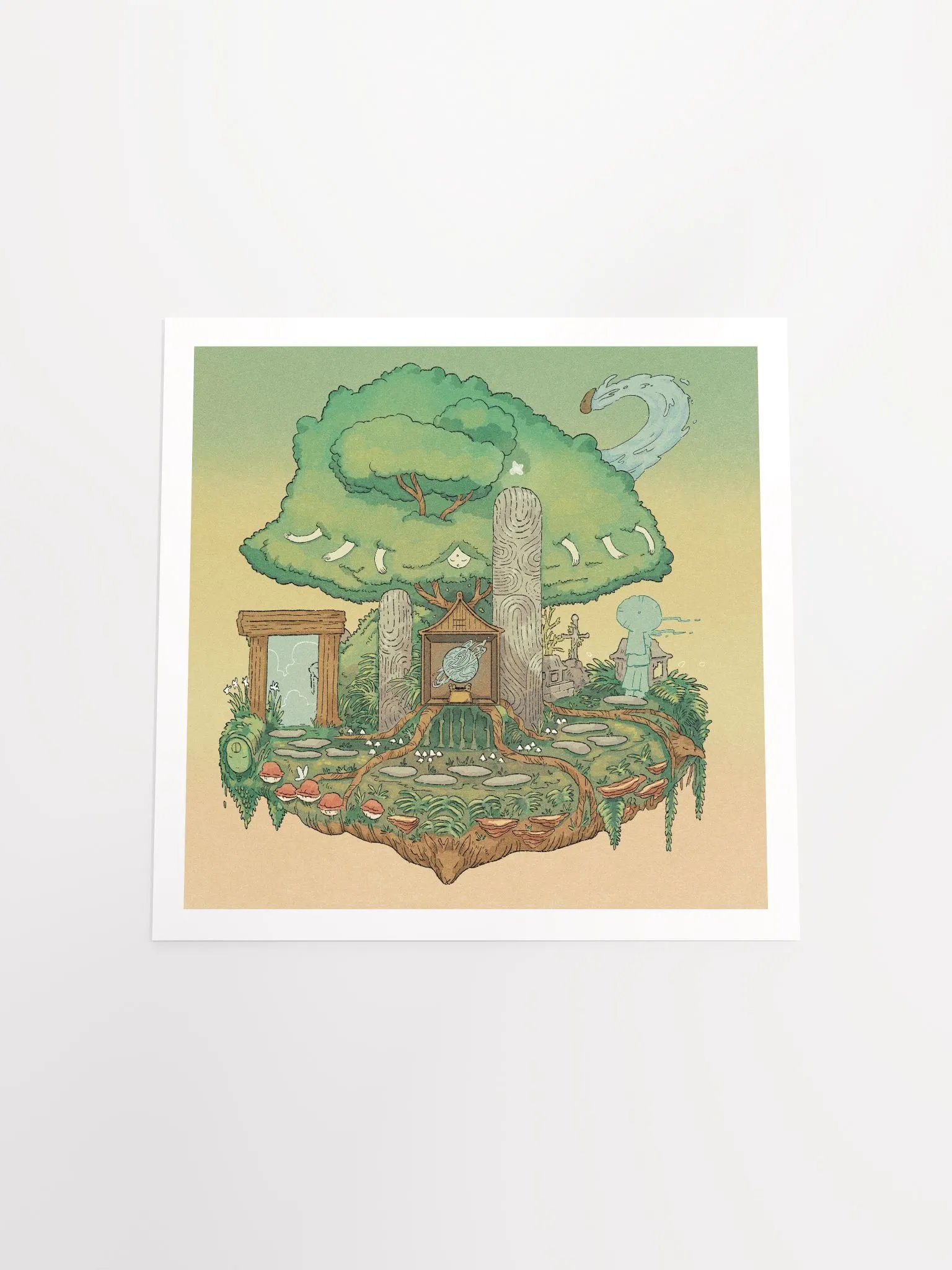 here (not rly) there - art print [back] product image (4)