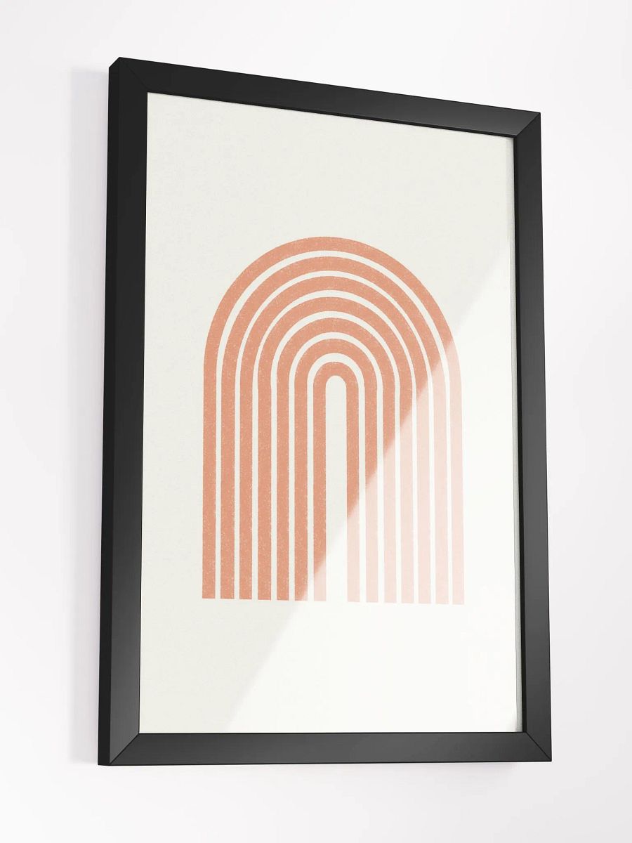 Symmetrical Coral Arch Framed Poster | Elegant and Modern Wall Art product image (4)