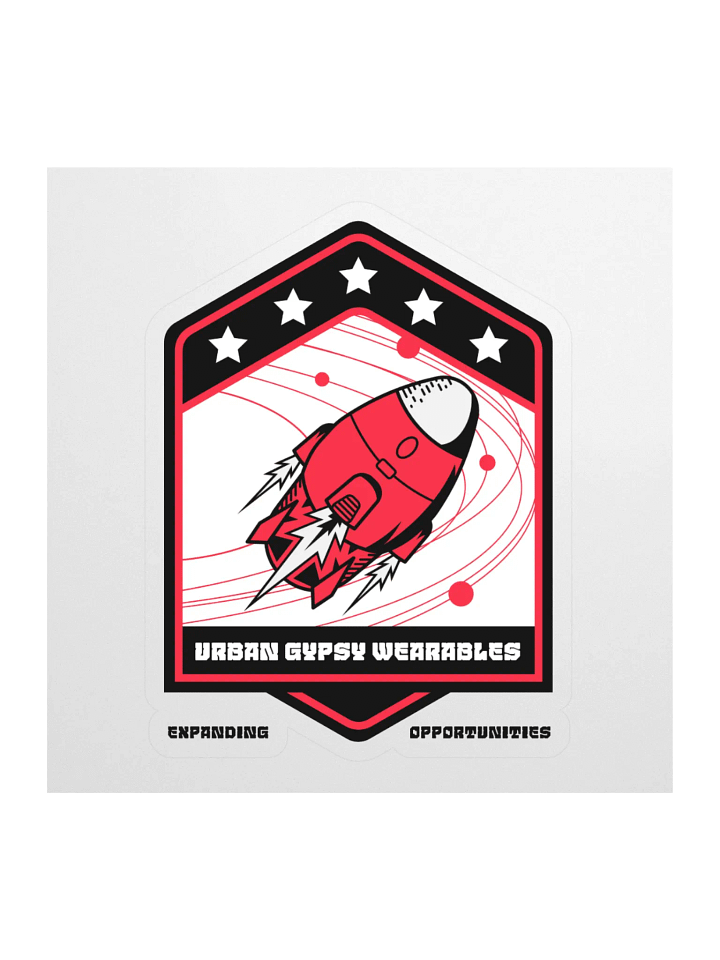 Rocket Red Kiss Cut Stickers product image (1)