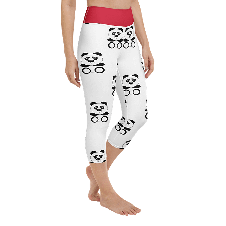 Panda Party 90s Yoga Capri Leggings product image (2)