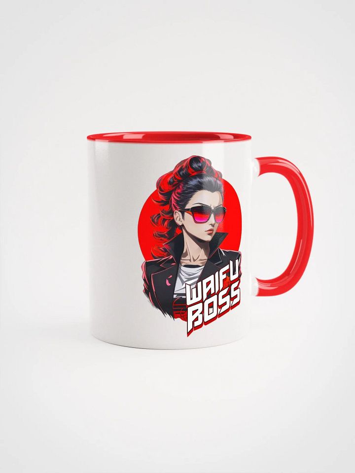 Waifu Boss - Ceramic Mug with Color Inside - v2 product image (1)