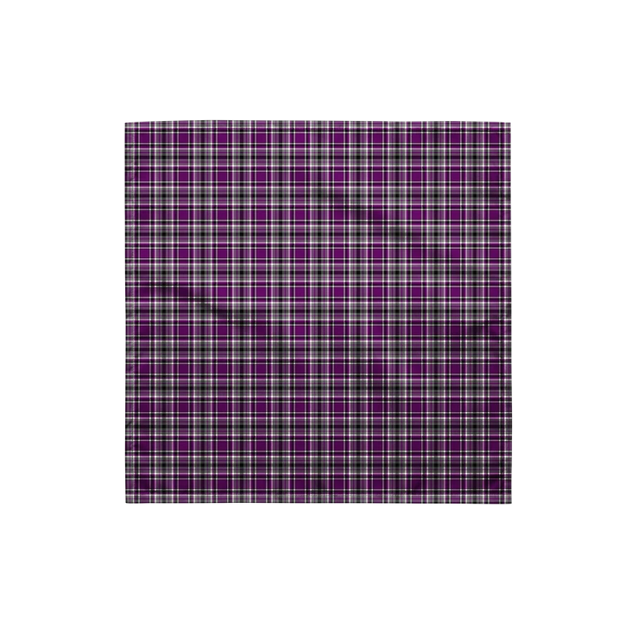 Purple and Gray Plaid Bandana product image (4)