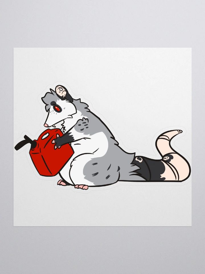 Little Opossum Gas Sticker product image (1)