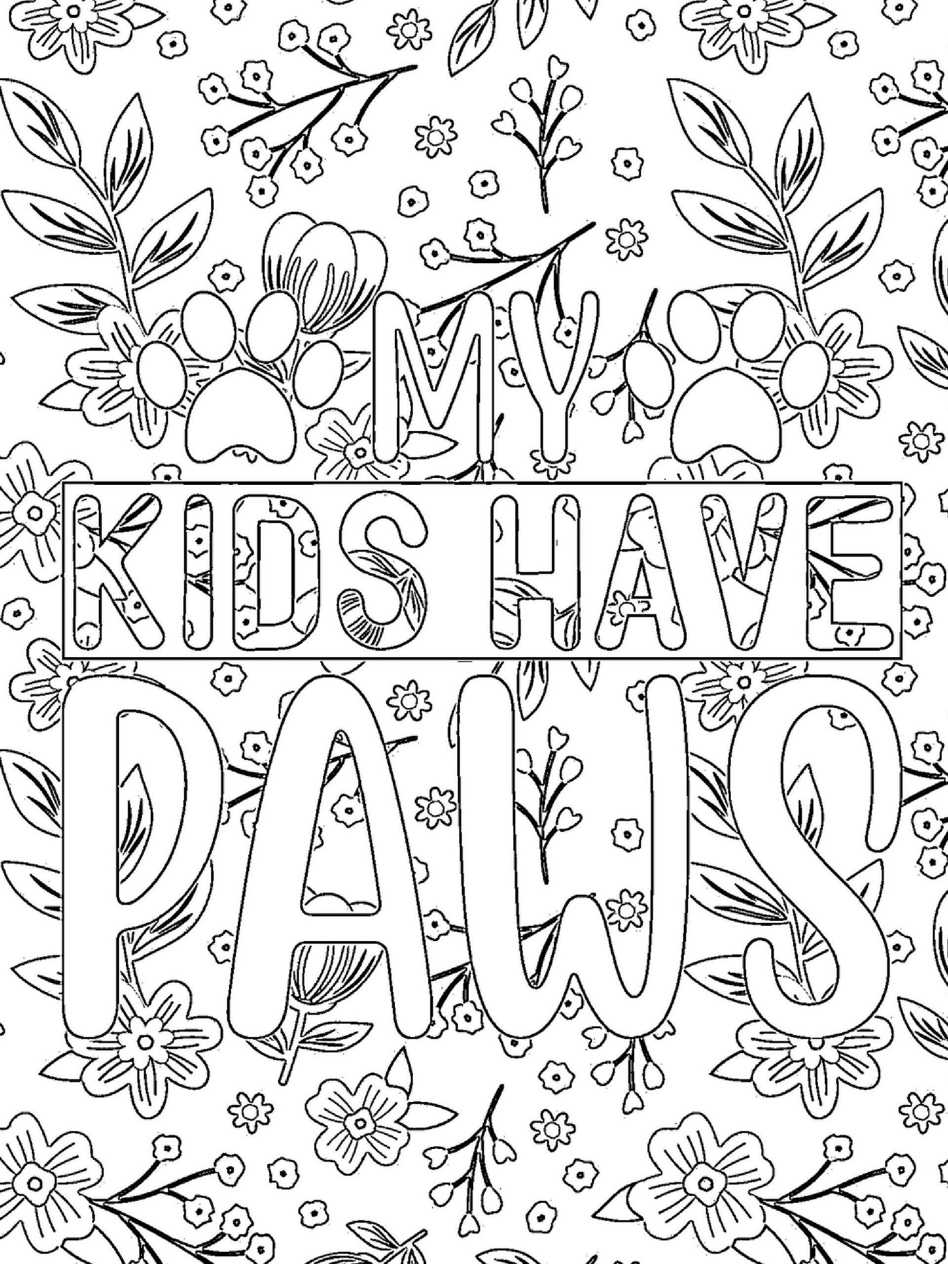 Relaxing Coloring Pages for Young Women-Pet Mama Life product image (9)