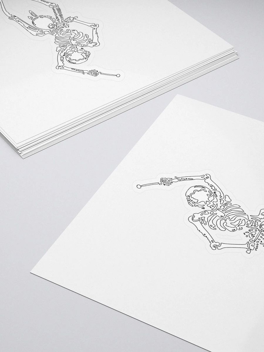 Mechanical Skeleton Kiss Cut Stickers product image (12)