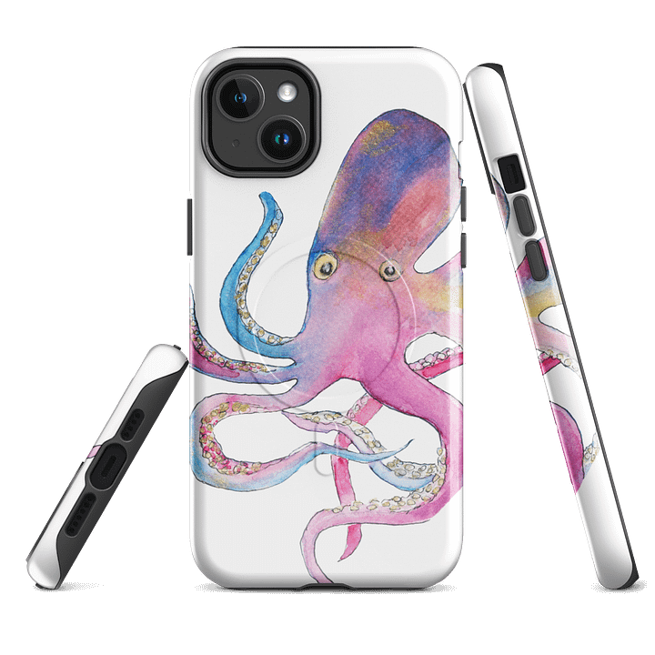 Rainbow Octopus MagSafe Tough iPhone Case product image (2)