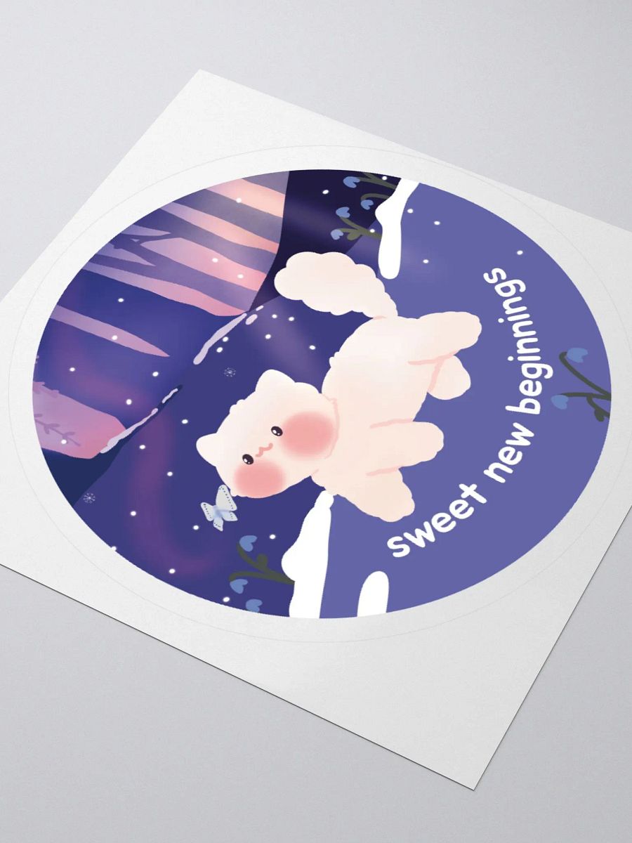 Sweet new beginnings Vinyl Sticker product image (4)