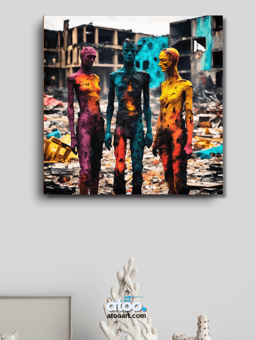 Elegy to Humanity - 13 | Canvas Art Painting product image (4)
