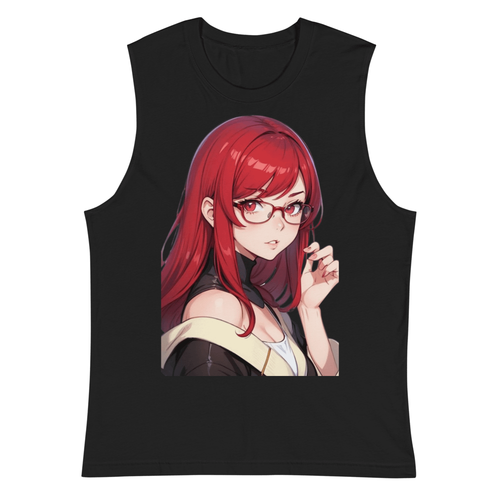 (Red WAIFU) K Muscle Shirt product image (2)