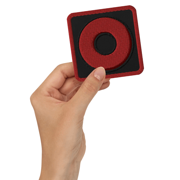 Red Ring Embroidered Patch product image (2)