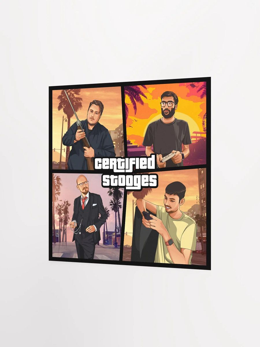 Certified Stooges GTA Style Paper Poster product image (6)
