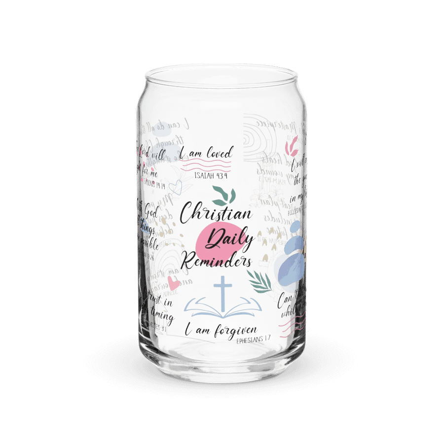Motivational Quotes Collage 16 oz. Glass product image (3)