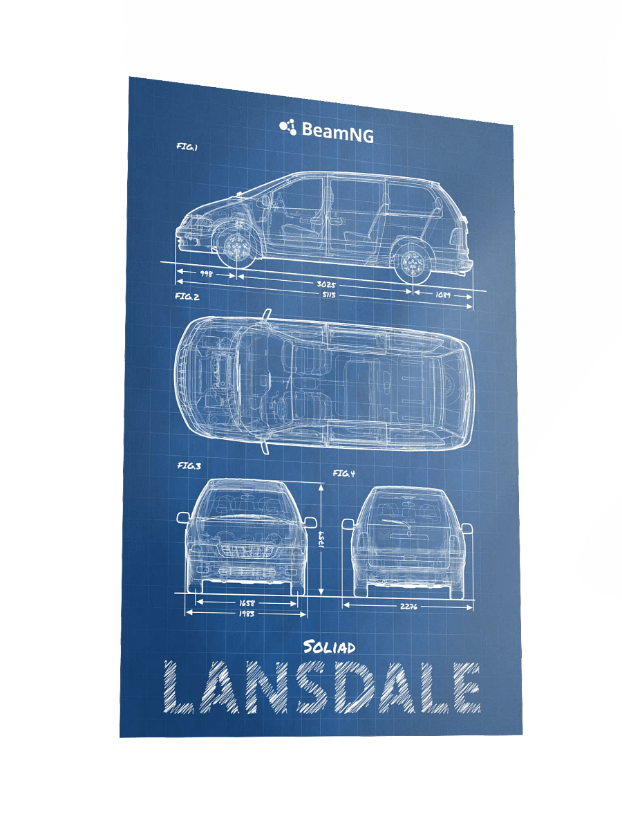 Soliad Lansdale Blueprint Poster product image (4)
