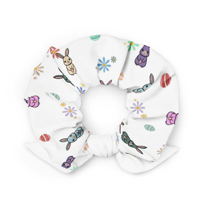 Whimsical Bunny Floral Party Scrunchie product image (2)