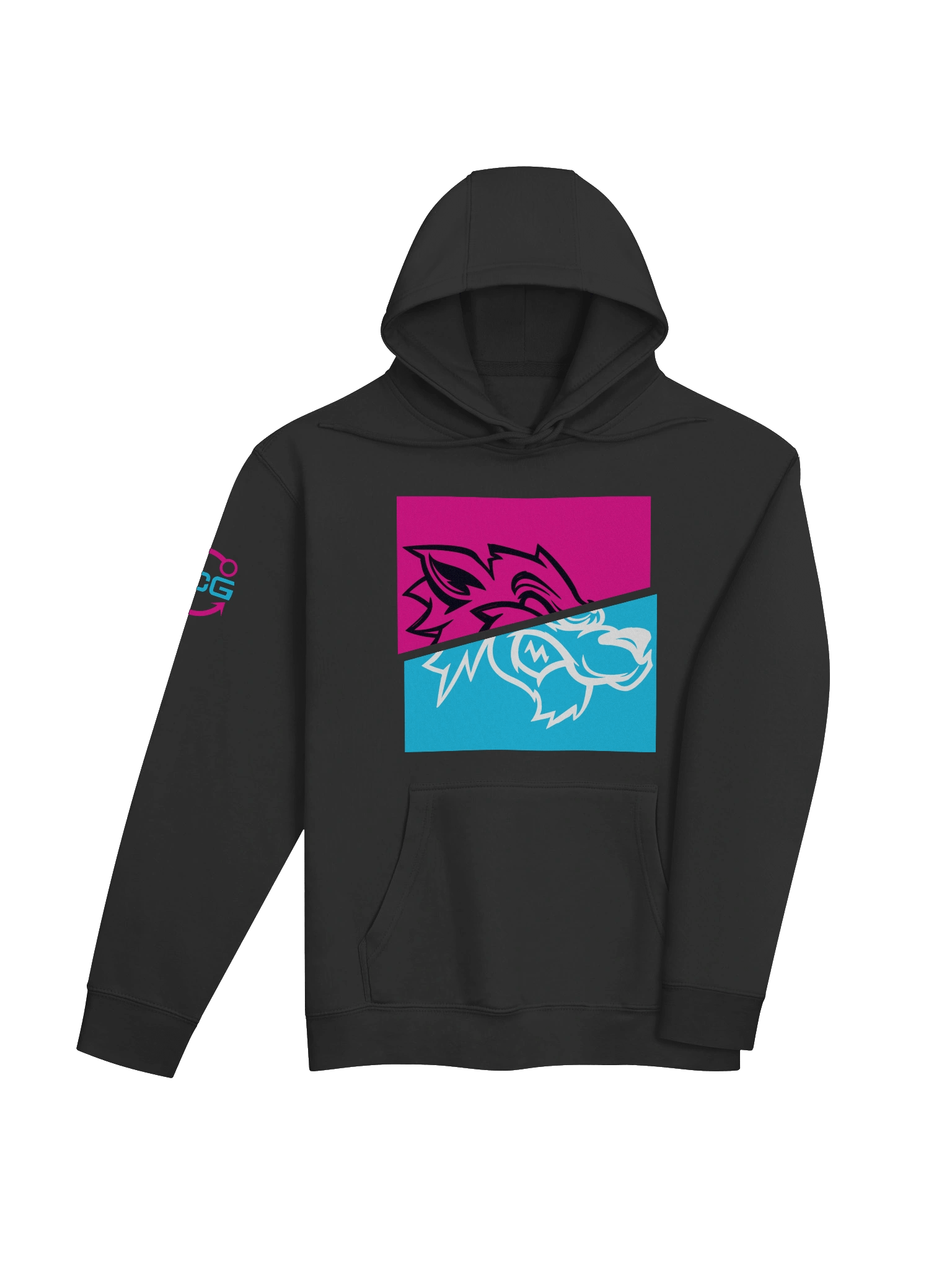 Wolf Pink Blue Hoodie product image (7)