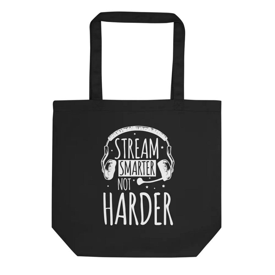 Stream Smarter Not Harder Tote Bag product image (9)