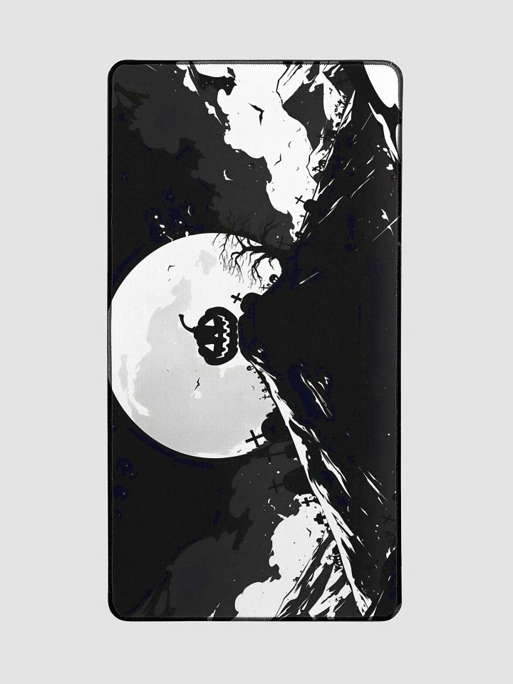 Jack-O-Lantern Halloween Black & White Mousepad product image (2)