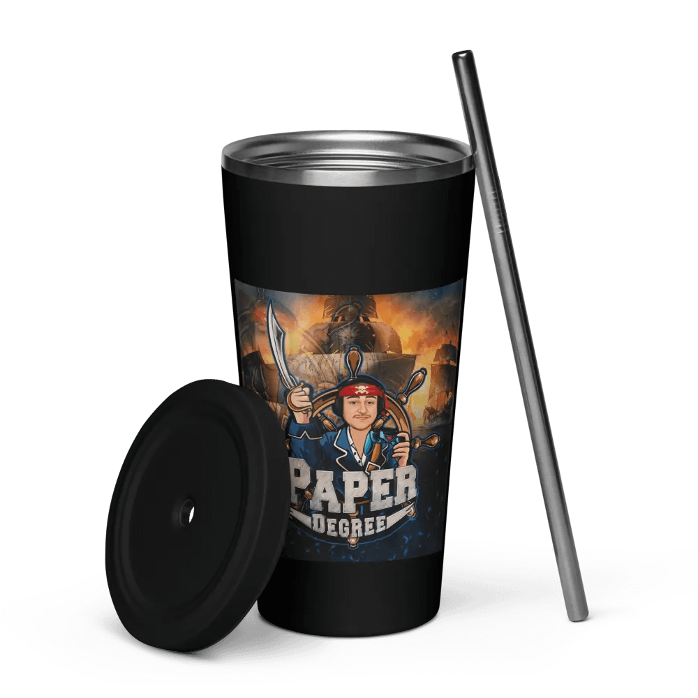 Pirate tumbler with straw product image (5)