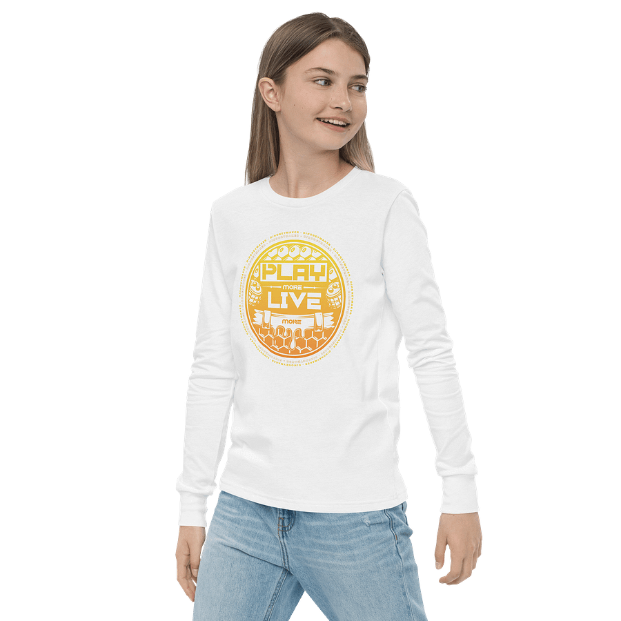 Play More Live More Youth Long Sleeve T-Shirt product image (35)